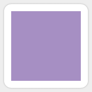 Solid lavender Light Purple  Monochrome Minimal Design Sticker